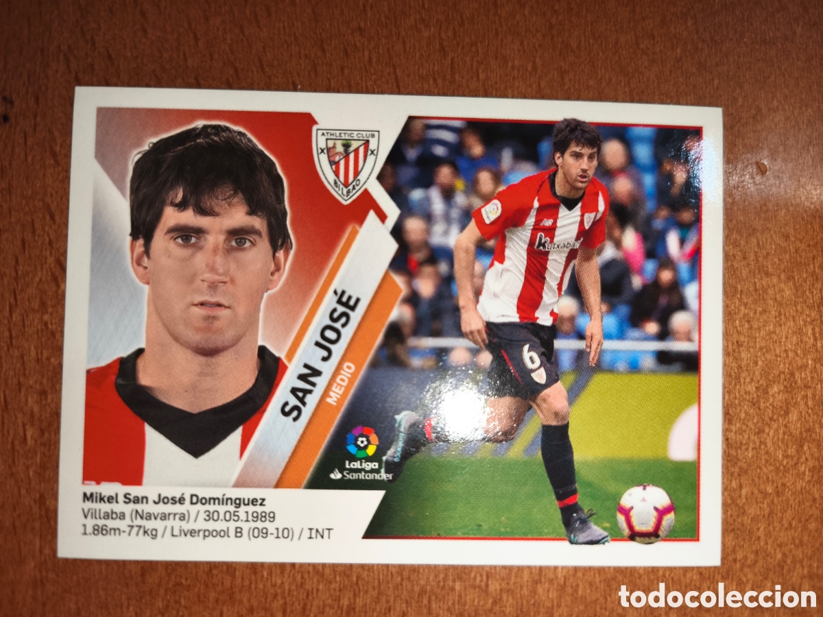 Cromos de f&uacute;tbol: San Jos&eacute; n&deg;9 liga este 19/20 Athletic Club