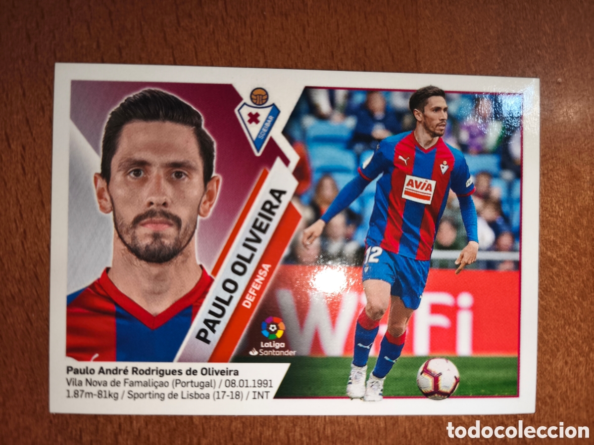 Cromos de f&uacute;tbol: Paulo Oliveira n&deg;6 liga este 19/20 Eibar