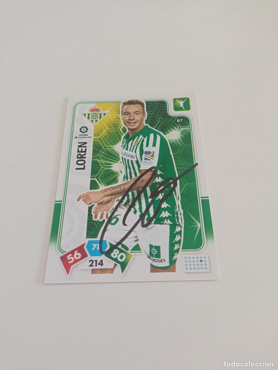 Cromos de f&uacute;tbol: Auto original de Loren Betis