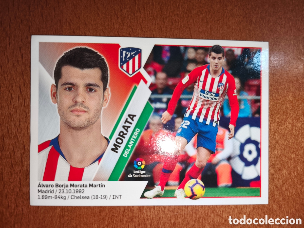 Cromos de f&uacute;tbol: Morata n&deg;14 liga este 19/20 Atl&eacute;tico De Madrid