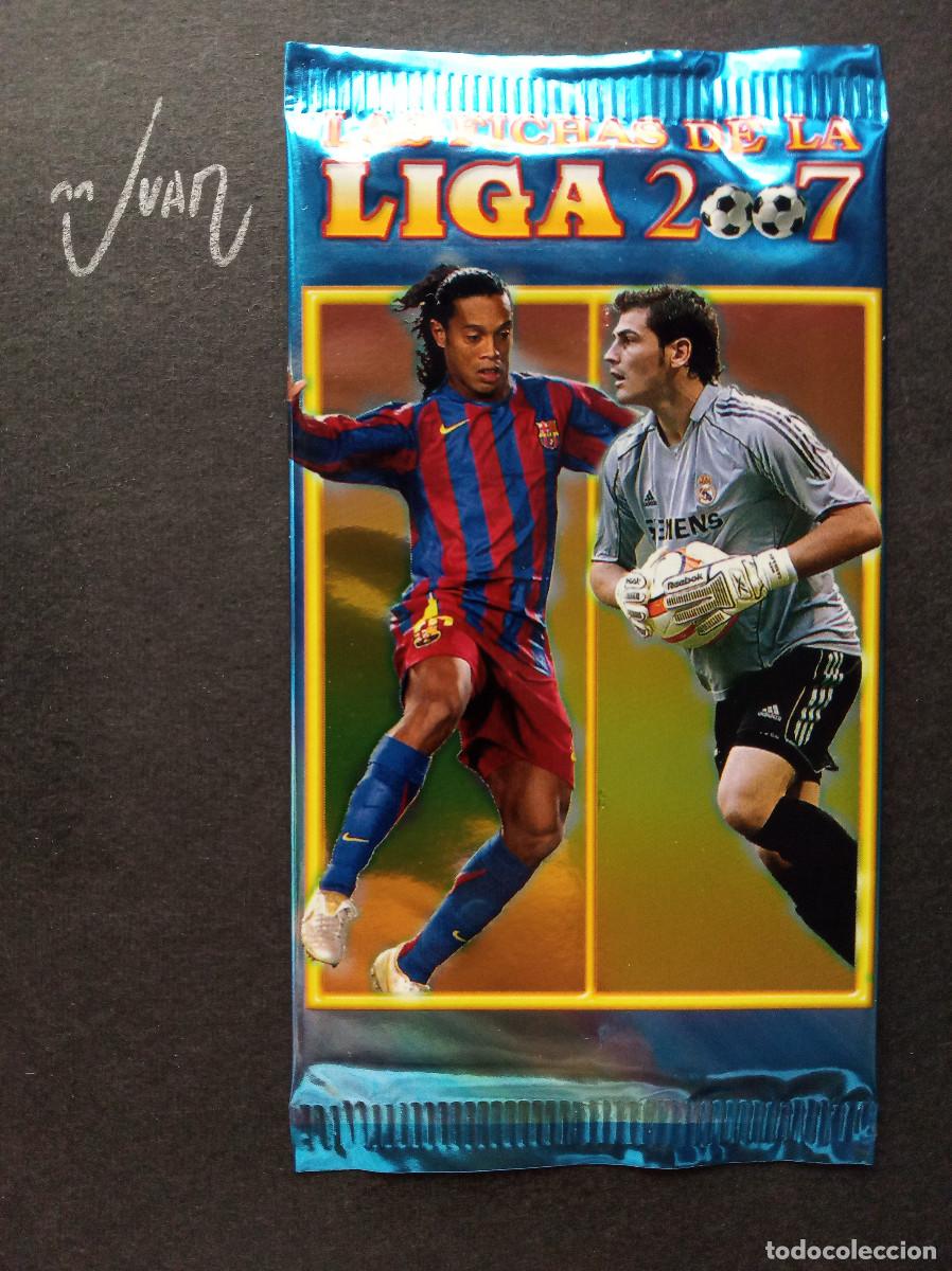 Cromos de f&uacute;tbol: SOBRE SIN ABRIR ⚽ MUNDICROMO &reg; 2006 2007 LIGA 06 07 MESSI BARCELONA ROOKIE AG&Uuml;ERO ATLETICO MADRID ?