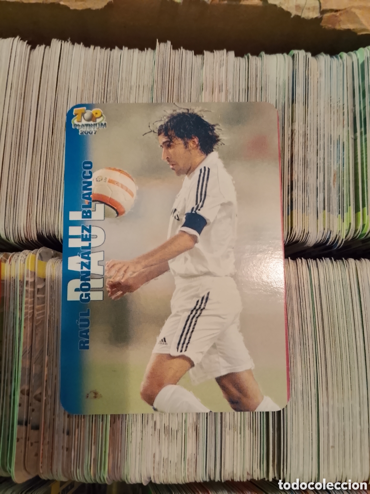 Cromos de f&uacute;tbol: N&ordm; 740 RA&Uacute;L GONZALEZ MATE, REAL MADRID TOP PLATINUM - CROMO FICHAS LIGA 2006-2007 MUNDICROMO 06-07