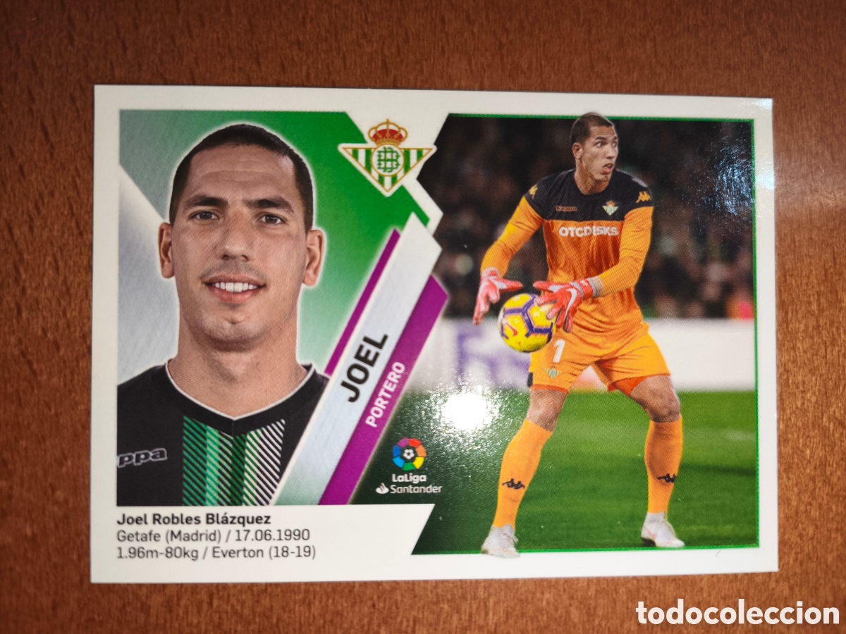 Cromos de f&uacute;tbol: Joel n&deg;2 liga este 19/20 Real Betis