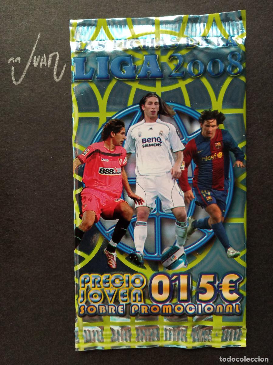 Cromos de f&uacute;tbol: SOBRE SIN ABRIR PRECIO JOVEN VERSION 1 ⚽ MUNDICROMO &reg; 2007 2008 07 08 MESSI BARCELONA RAUL MADRID ?