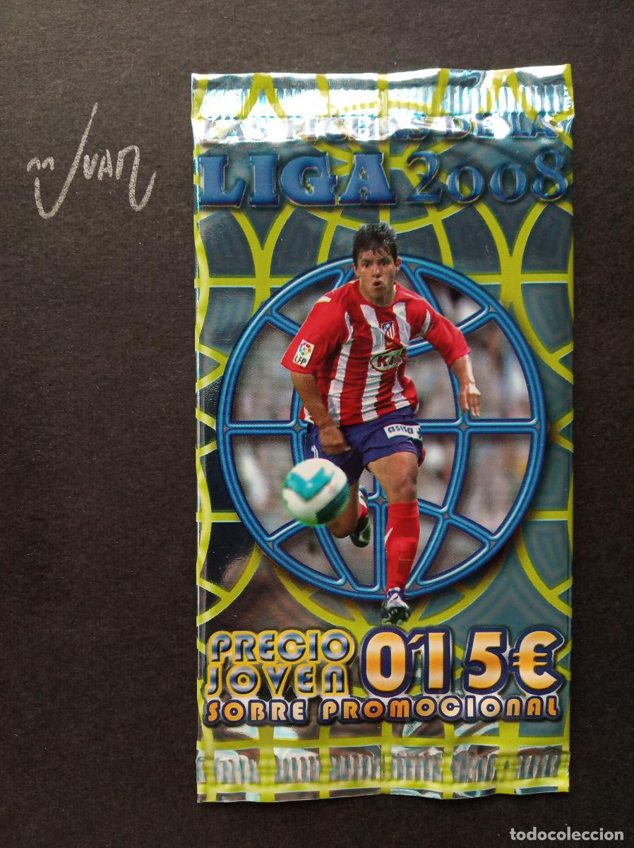 Cromos de f&uacute;tbol: SOBRE SIN ABRIR PRECIO JOVEN VERSION 3⚽ MUNDICROMO &reg; 2007 2008 07 08 MESSI BARCELONA AG&Uuml;ERO MADRID ?
