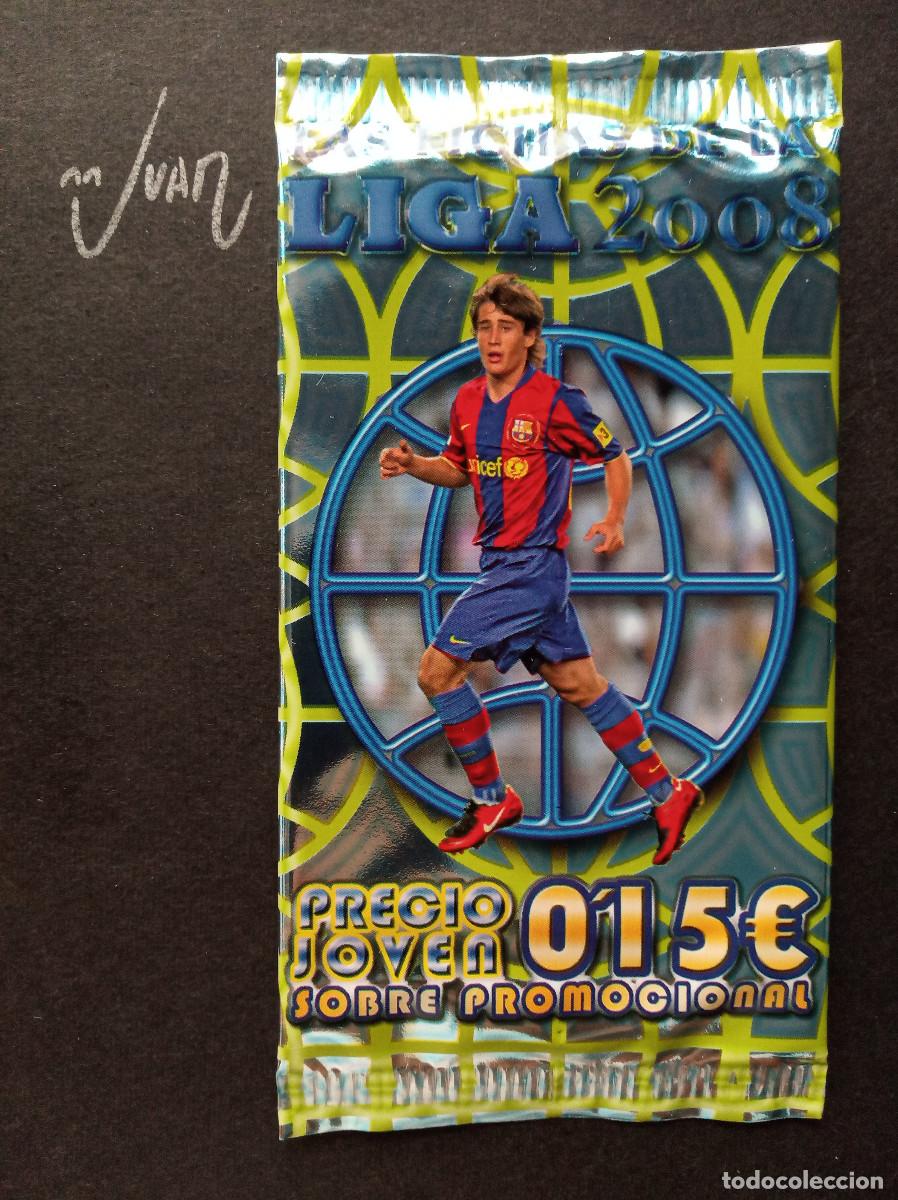 Cromos de f&uacute;tbol: SOBRE SIN ABRIR PRECIO JOVEN VERSION 4 ⚽ MUNDICROMO &reg; 2007 2008 LIGA 07 08 MESSI BARCELONA BOJAN ?