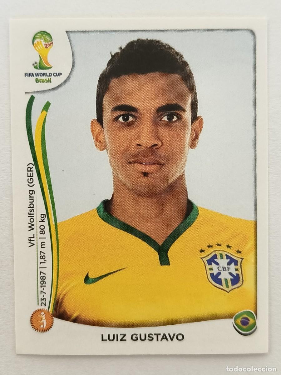 Cromos de f&uacute;tbol: #42 LUIZ GUSTAVO (BRASIL) MUNDIAL BRASIL 2014 PANINI