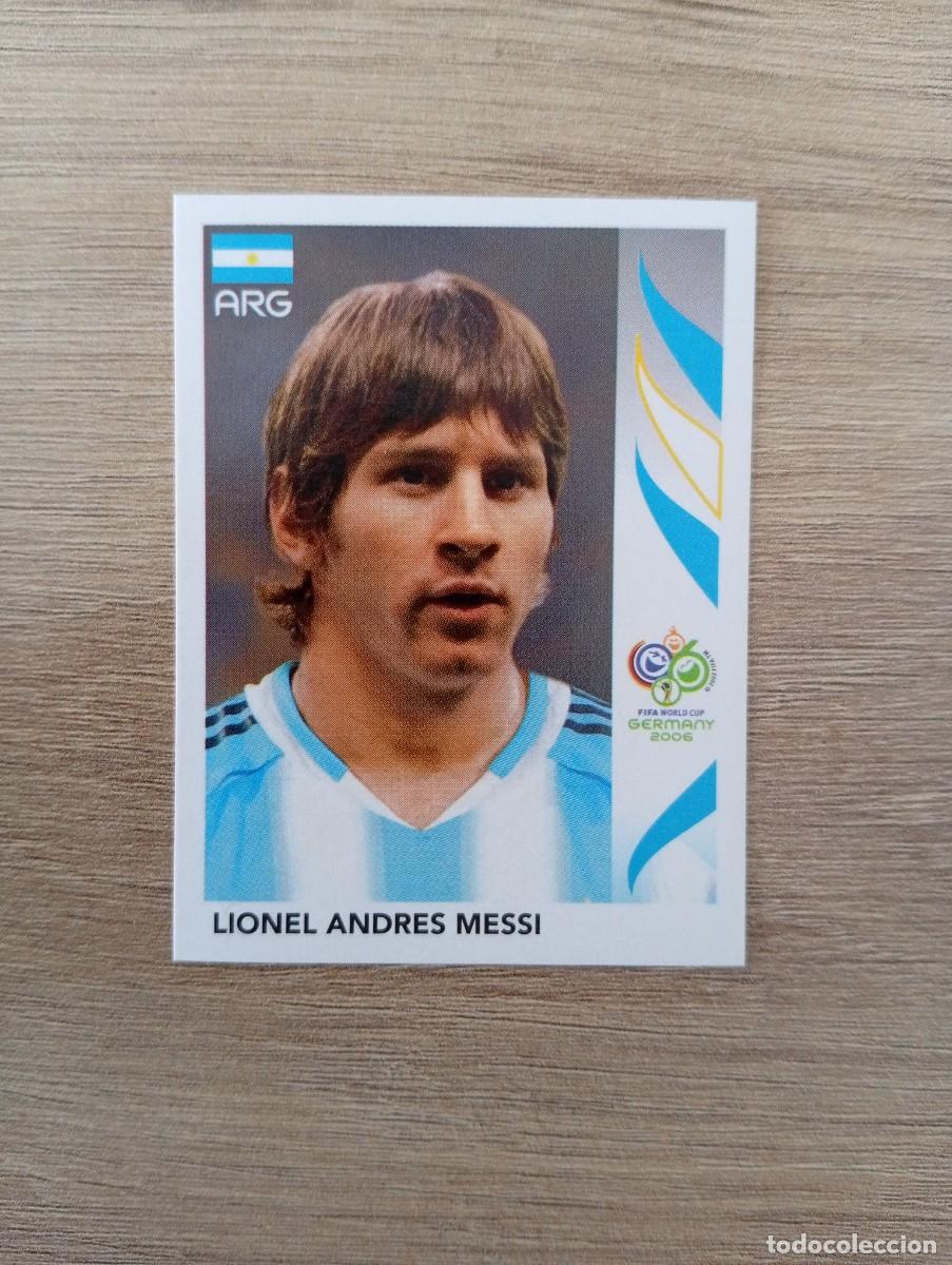 Cromos de f&uacute;tbol: LIONEL ANDRES MESSI 185 ARGENTINA PANINI ALEMANIA 2006 06 SIN PEGAR NUNCA PEGADO
