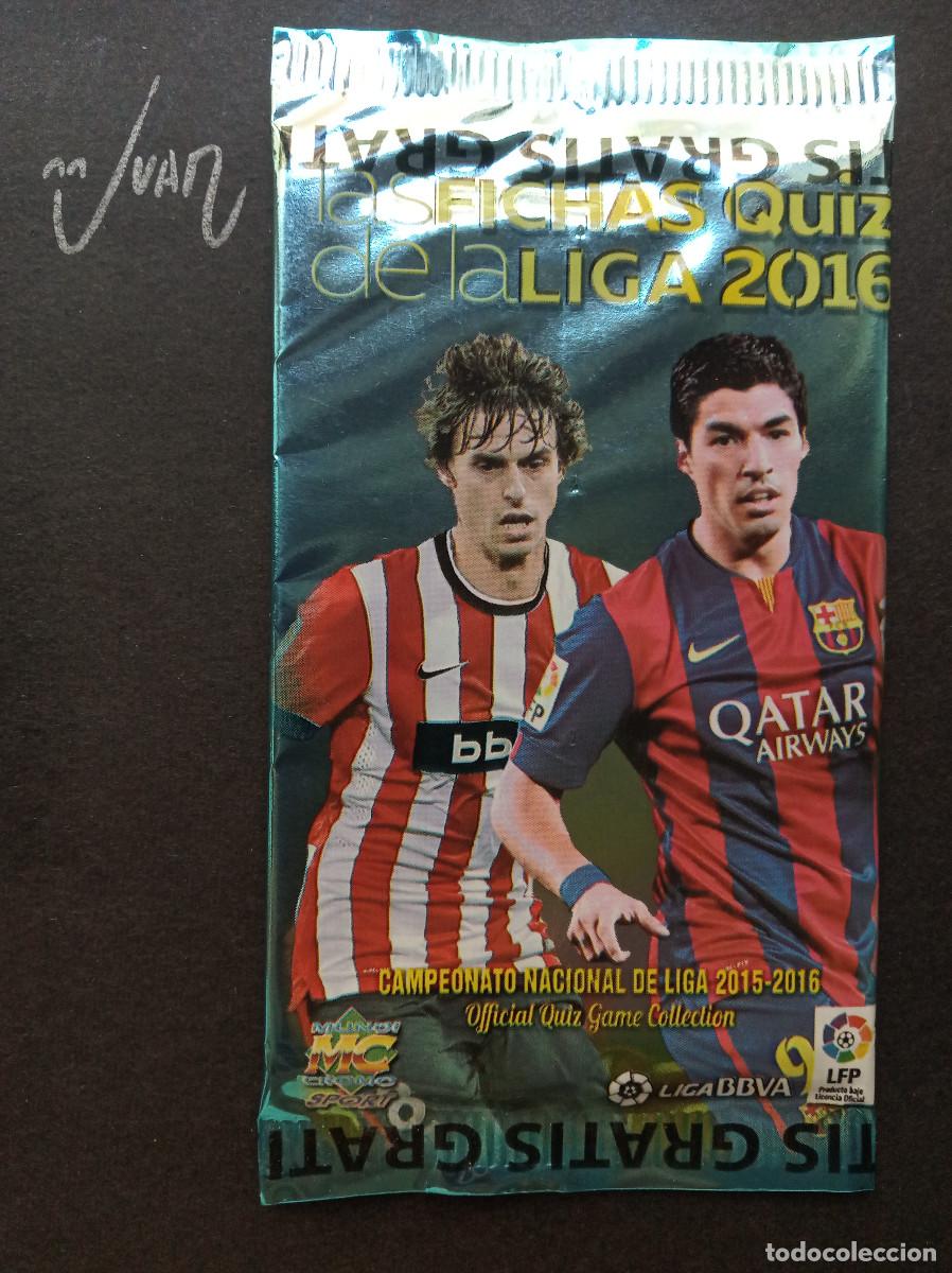 Cromos de f&uacute;tbol: SOBRE SIN ABRIR VERSION 1 ⚽ MUNDICROMO &reg; 2015 2016 15 16 MESSI BARCELONA CRISTIANO RONALDO MADRID ?