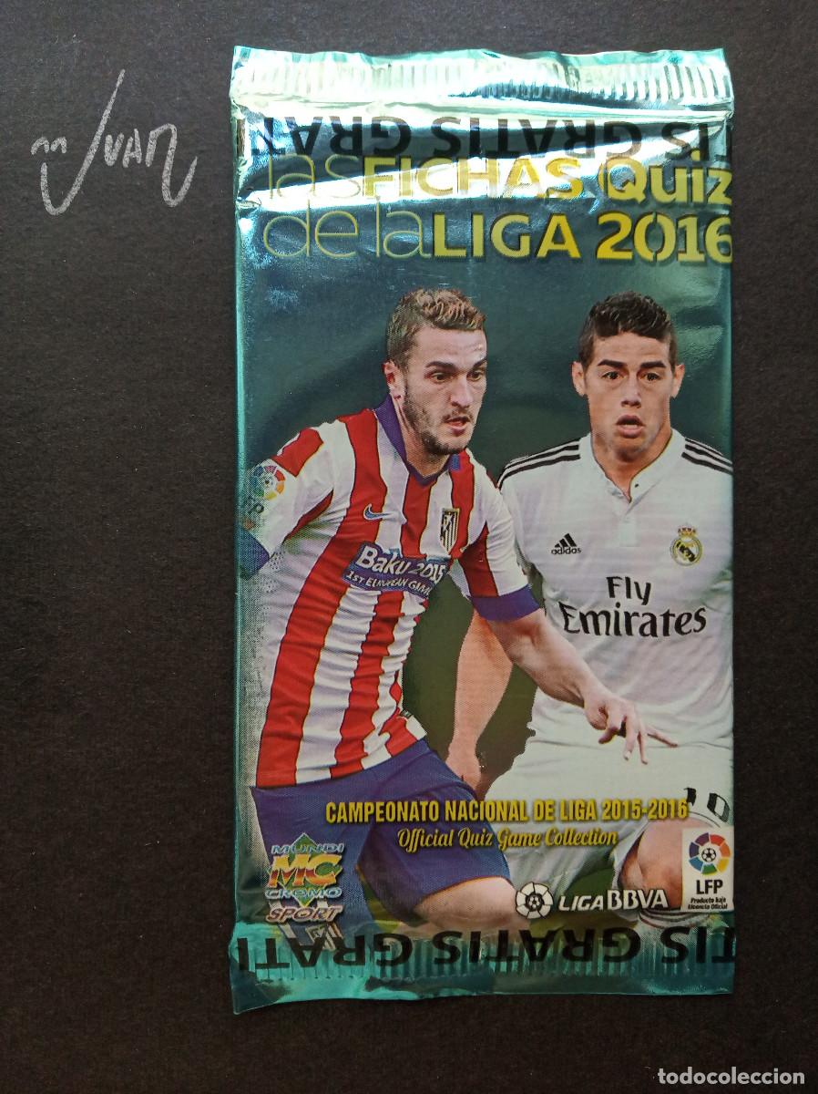 Cromos de f&uacute;tbol: SOBRE SIN ABRIR VERSION 2 ⚽ MUNDICROMO &reg; 2015 2016 15 16 MESSI BARCELONA CRISTIANO RONALDO MADRID ?
