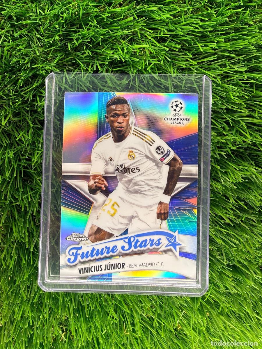 Cromos de f&uacute;tbol: N&ordm; FS-VJ Vin&iacute;cius J&uacute;nior Future Stars Real Madrid CF Topps UEFA Clubs Competitions Chrome 19 20