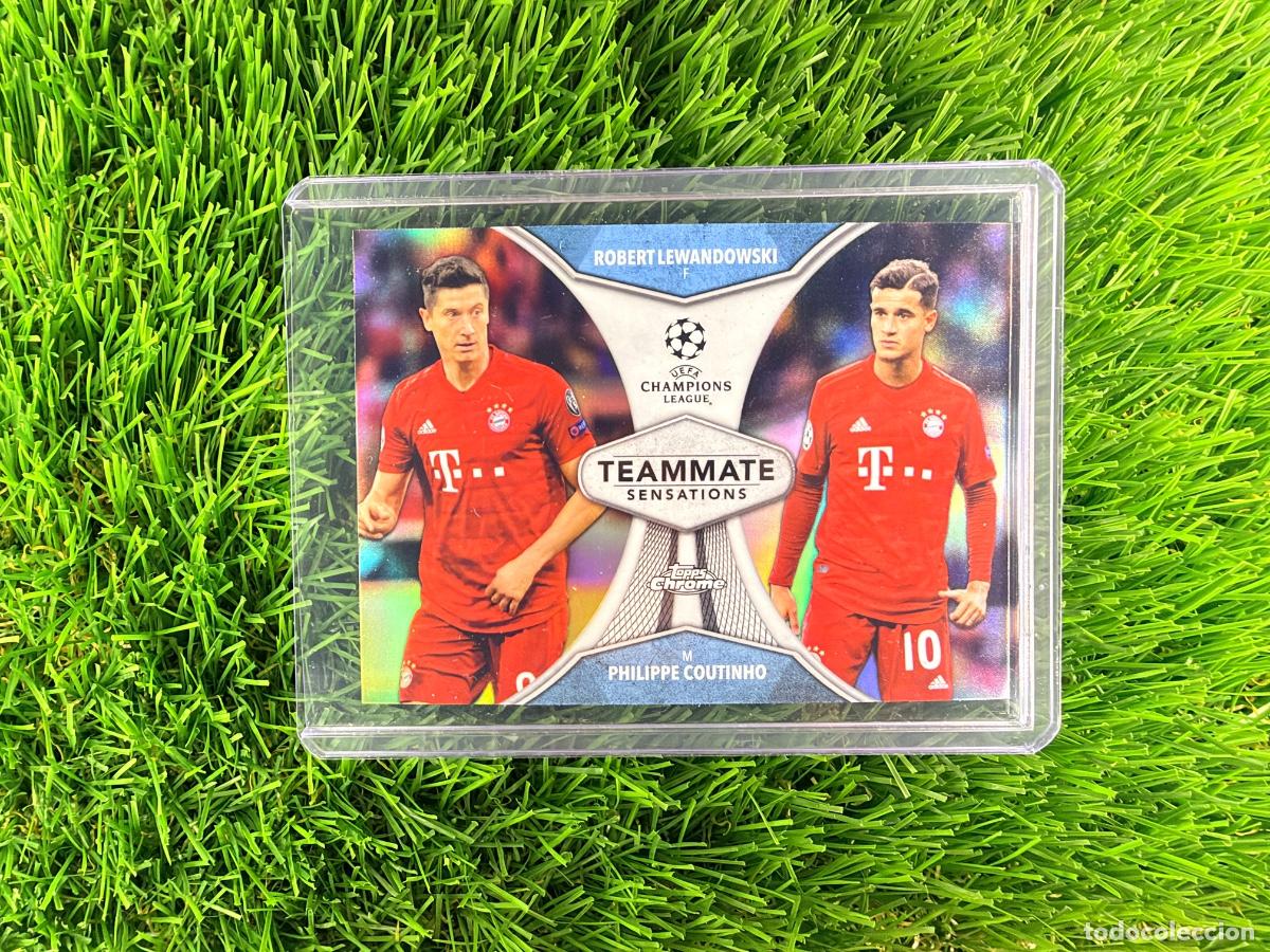 Cromos de f&uacute;tbol: N&ordm; TS-LC Lewandowski - Coutinho Teammate Bayern Munich Topps UEFA Clubs Competitions Chrome 19 20