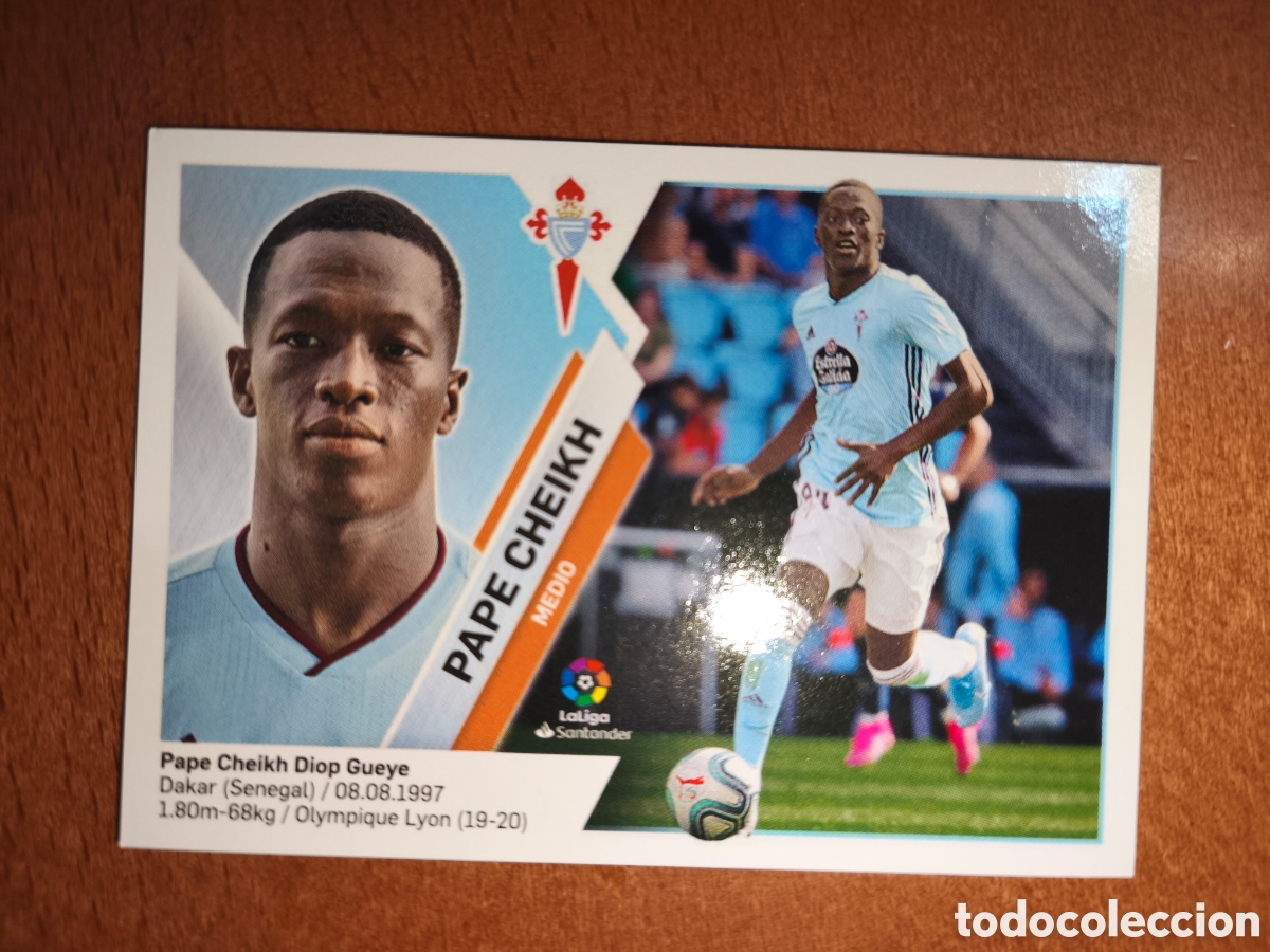 Cromos de f&uacute;tbol: Pape Cheikh coloca n&deg;12 Bis liga este 19/20 Celta
