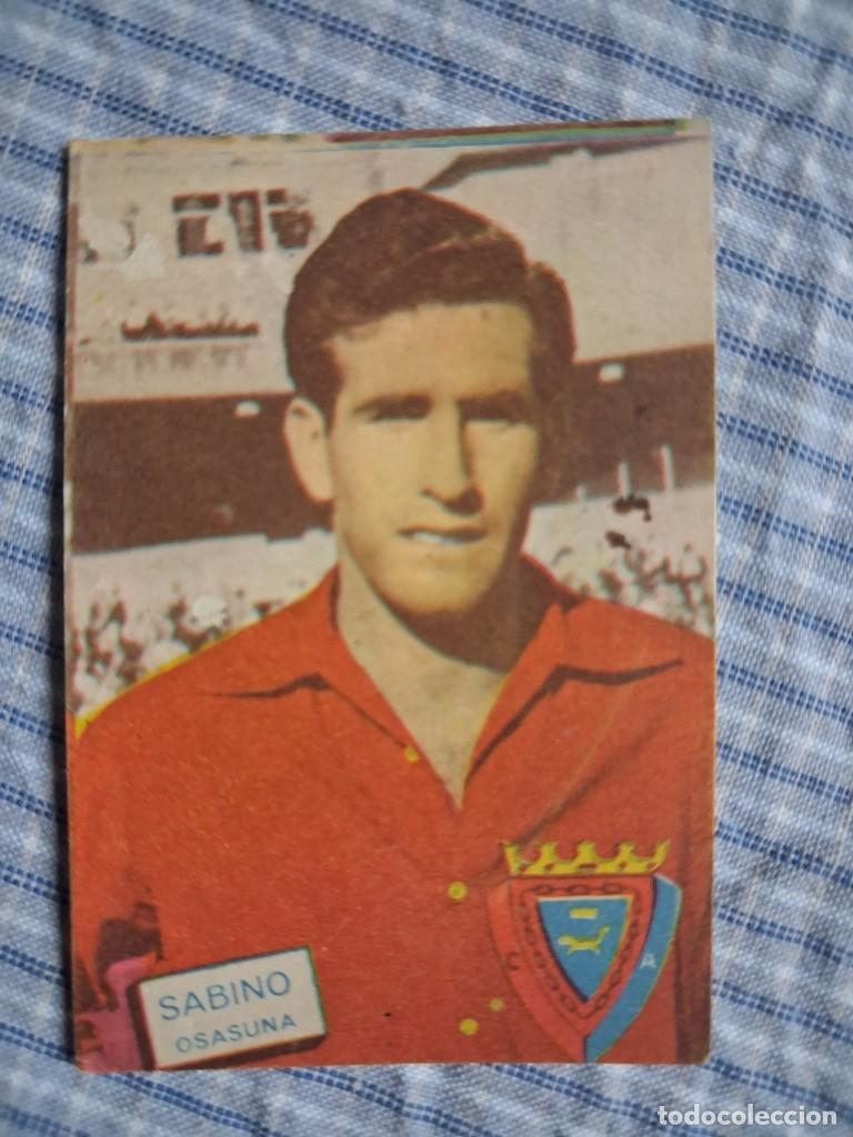 Football Stickers: Cromo Liga 1961 1962 Fher Disgra. Sabino. Osasuna. Sin pegar. Estado ver imagen