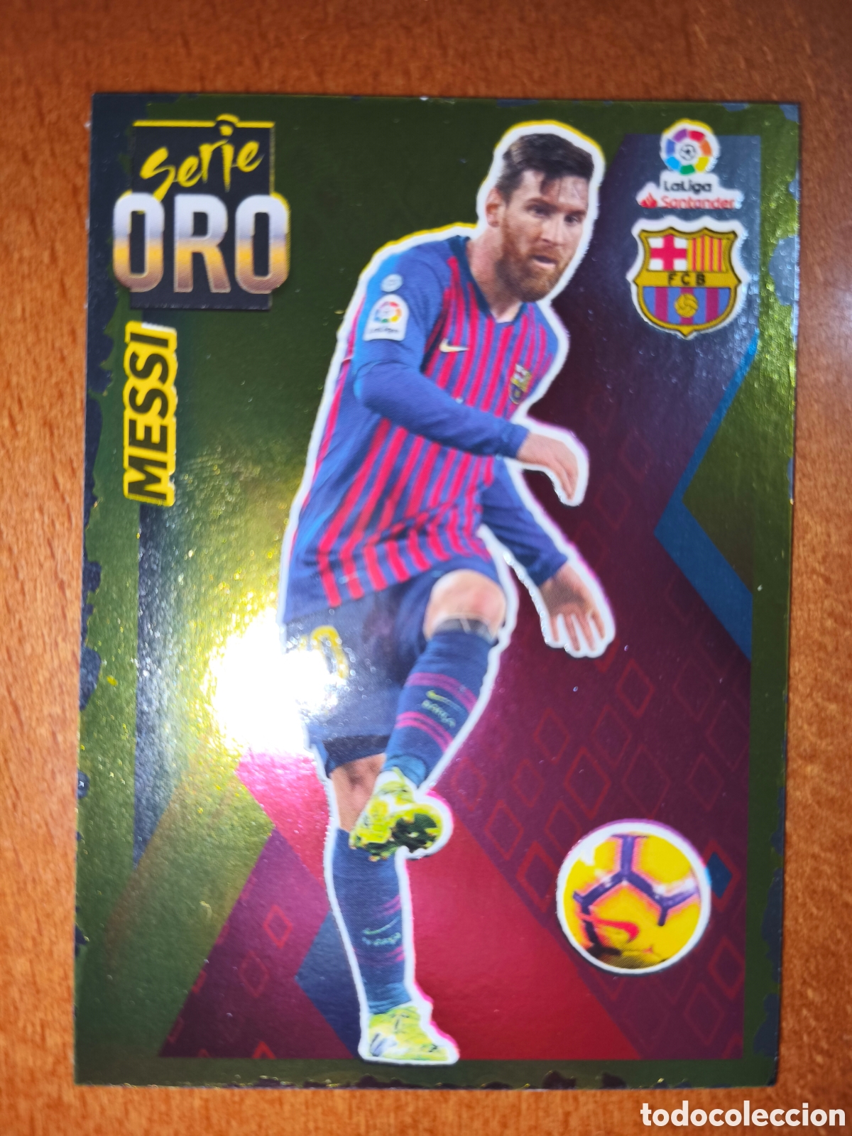 Cartes &agrave; collectionner de Football: Messi n&deg;5 SERIE ORO liga este 19/20 Barcelona