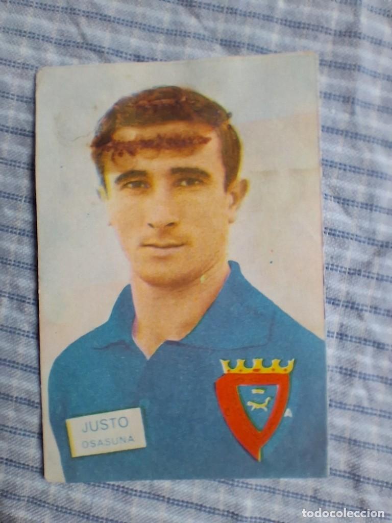 Cromos de Futebol: Cromo Liga 1961 1962 Fher Disgra. Justo. Osasuna. Sin pegar. Estado ver imagen