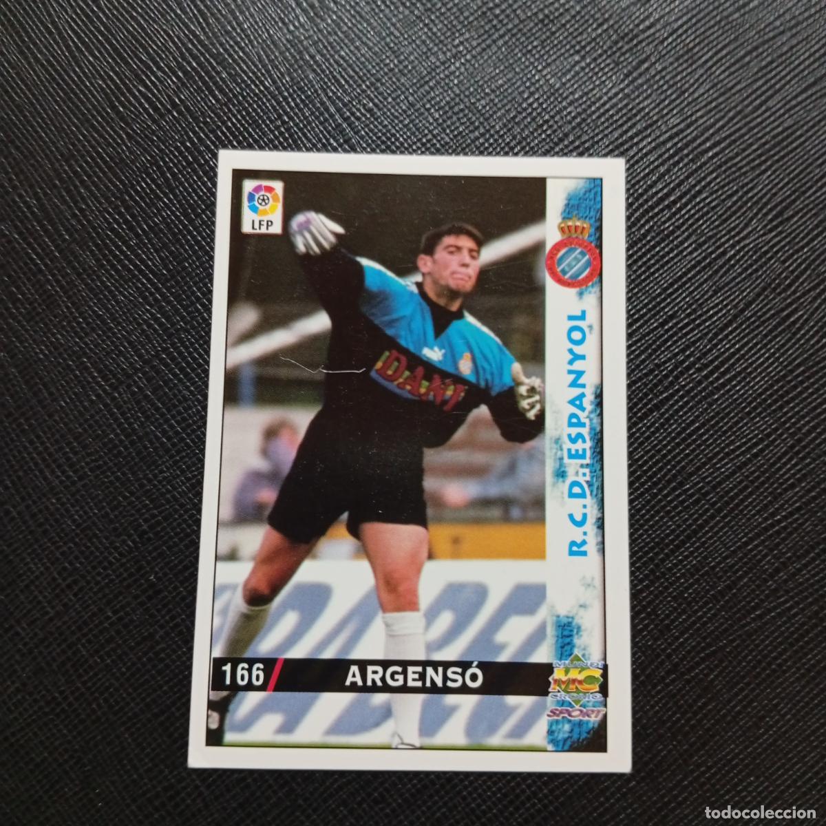 Cartes &agrave; collectionner de Football: 166 ARGENSO ESPA&Ntilde;OL MUNDICROMO 1998 1999 CROMO FUTBOL LIGA 98 99 - A218 PG21