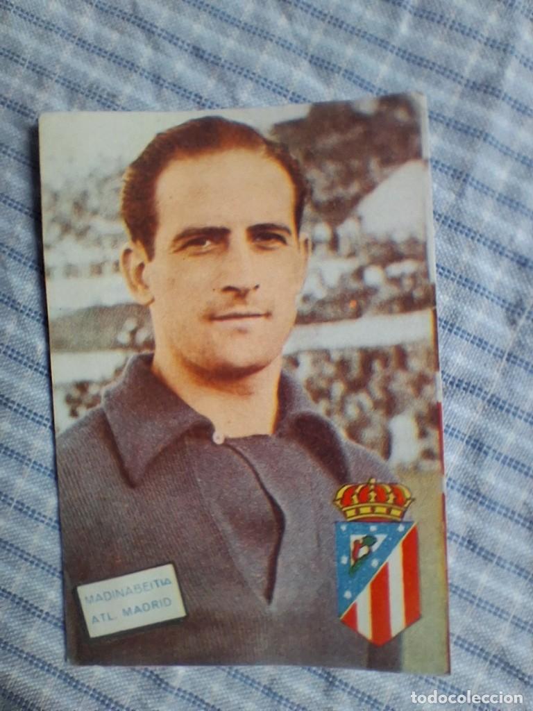 Cromos de Futebol: Cromo Liga 1961 1962 Fher Disgra. Madinabeitia. Atl. Madrid. Sin pegar. Estado ver imagen