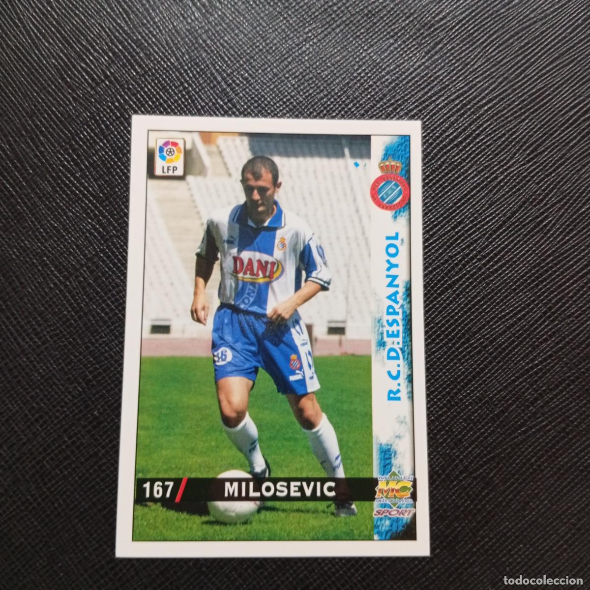 Cartes &agrave; collectionner de Football: 167 MILOSEVIC ESPA&Ntilde;OL MUNDICROMO 1998 1999 CROMO FUTBOL LIGA 98 99 - A218 PG22 BAJA