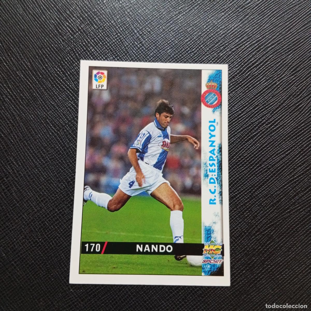 Cromos de f&uacute;tbol: 170 NANDO ESPA&Ntilde;OL MUNDICROMO 1998 1999 CROMO FUTBOL LIGA 98 99 - A218 PG22