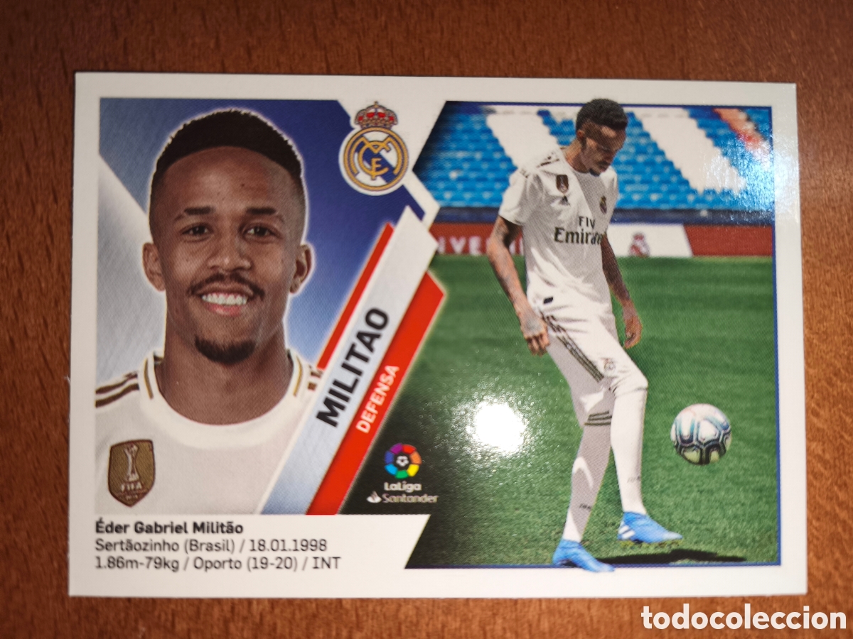 Cromos de f&uacute;tbol: Militao fichaje n&deg;17 liga este 19/20 Real Madrid