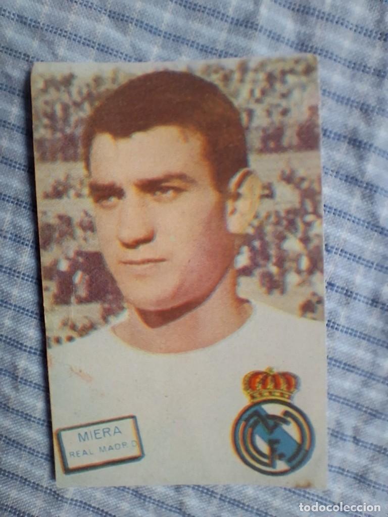Cromos de f&uacute;tbol: Cromo Liga 1961 1962 Fher Disgra. Miera. Real Madrid. Sin pegar. Estado ver imagen