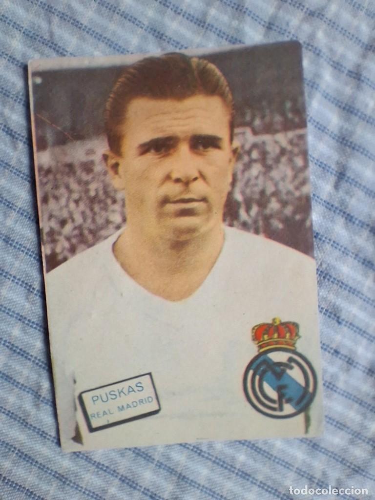 Cromos de f&uacute;tbol: Cromo Liga 1961 1962 Fher Disgra. Puskas. Real Madrid. Sin pegar. Estado ver im&aacute;genes