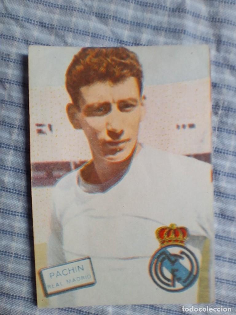 Cromos de f&uacute;tbol: Cromo Liga 1961 1962 Fher Disgra. Pach&iacute;n. Real Madrid. Sin pegar. Estado ver imagen