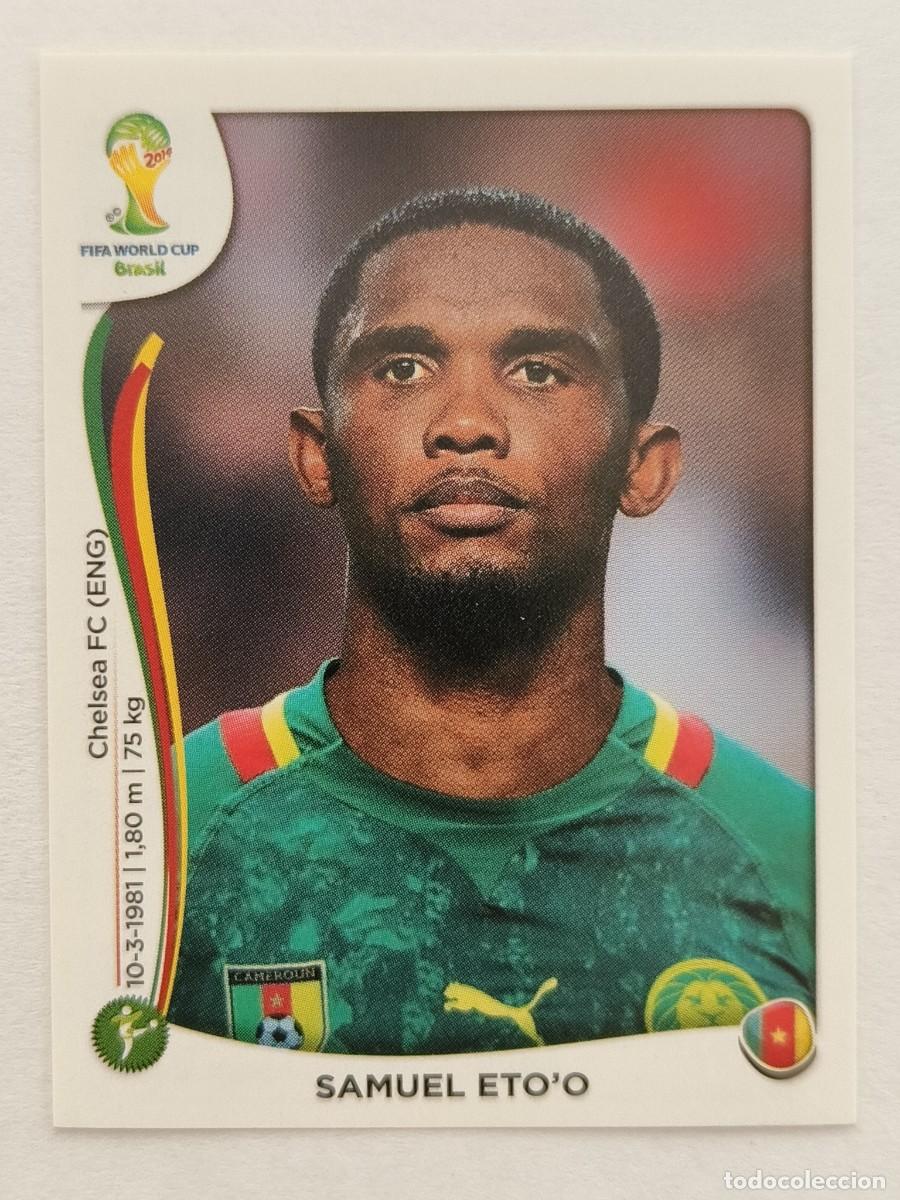 Football Stickers: #107 SAMUEL ETO'O (CAMERUN) MUNDIAL BRASIL 2014 PANINI