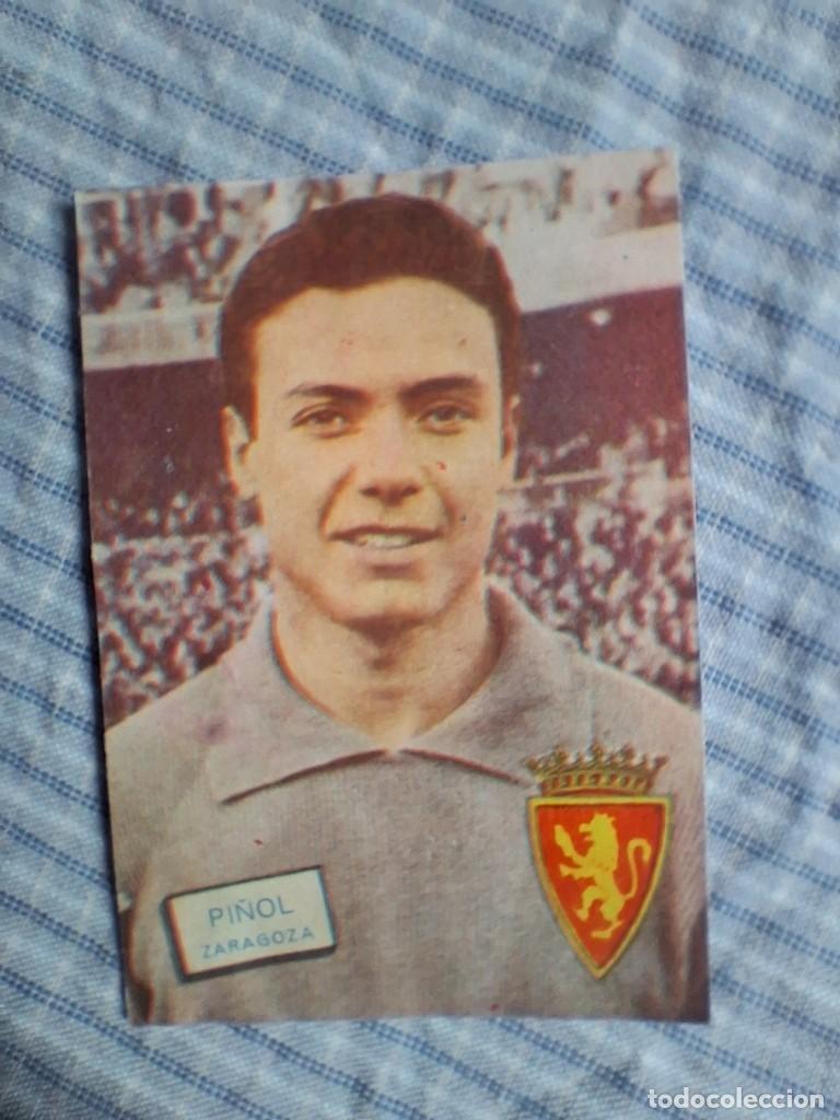 Figurine di Calcio: Cromo Liga 1961 1962 Fher Disgra. Pi&ntilde;ol. Zaragoza. Sin pegar. Estado ver imagen