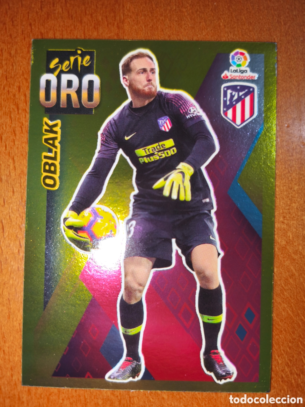 Football Stickers: Oblak n&deg;8 SERIE ORO liga este 19/20 Atl&eacute;tico De Madrid