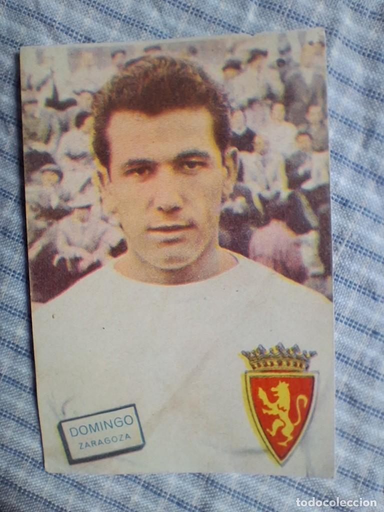 Fu&szlig;ball-Sticker: Cromo Liga 1961 1962 Fher Disgra. Domingo. Zaragoza. Sin pegar. Estado ver imagen.