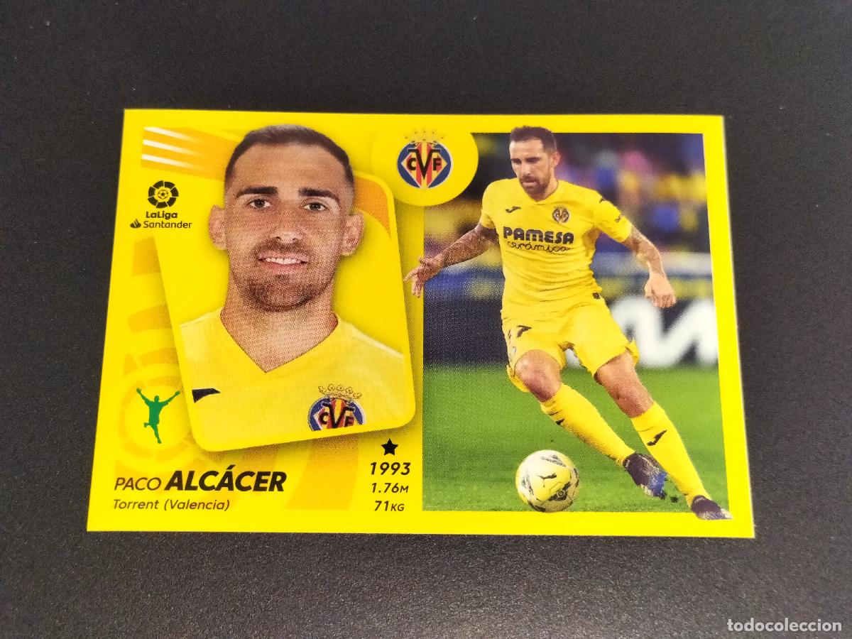 Football Stickers: N&ordm; 18 A PACO ALCACER VILLARREAL CROMOS LALIGA SANTANDER ESTE LIGA 2021 2022 21 22 PANINI