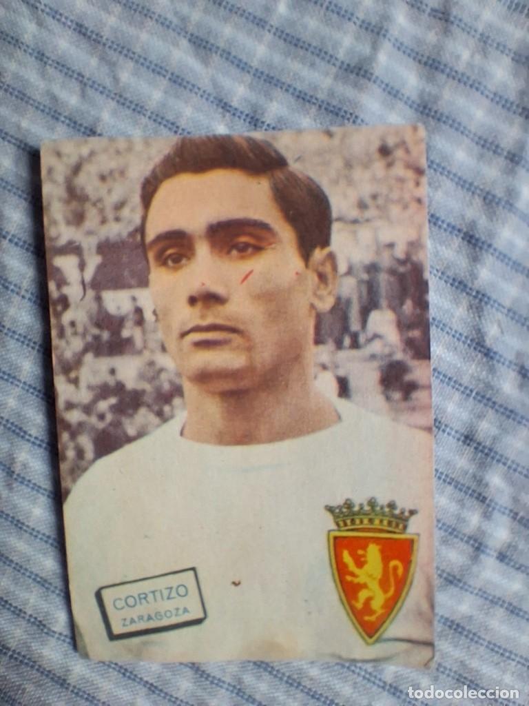 Figurine di Calcio: Cromo Liga 1961 1962 Fher Disgra. Cortizo. Zaragoza. Sin pegar. Estado ver imagen
