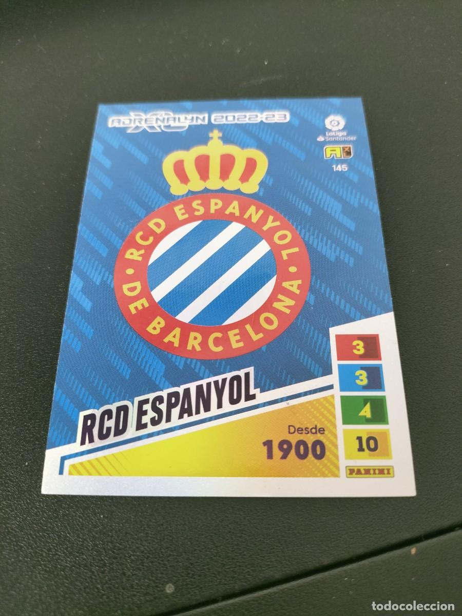 Football Stickers: 1 CROMO FICHA PANINI ADRENALYN 2022-2023 22-23 R.C DEPORTIVO ESPANYOL 145 ESCUDO