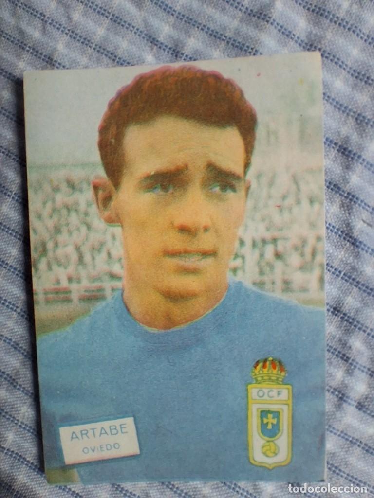 Football Stickers: Cromo Liga 1961 1962 Fher Disgra. Artabe. Oviedo. Sin pegar. Estado ver imagen
