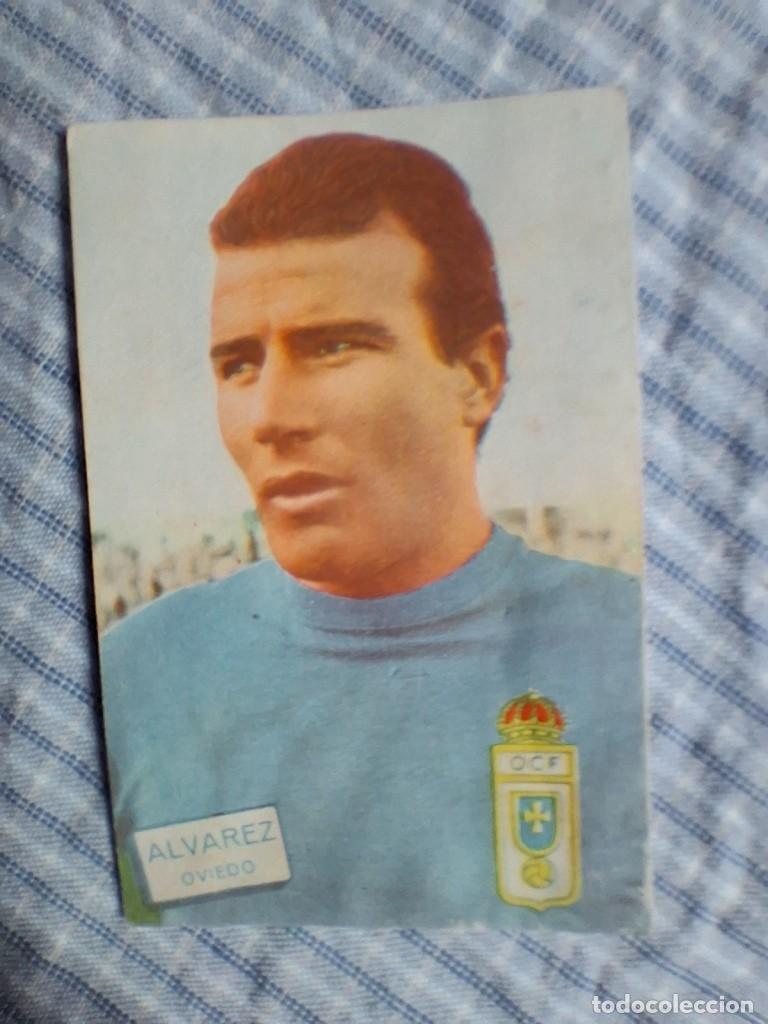 Football Stickers: Cromo Liga 1961 1962 Fher Disgra. &Aacute;lvarez. Oviedo. Sin pegar. Estado ver imagen