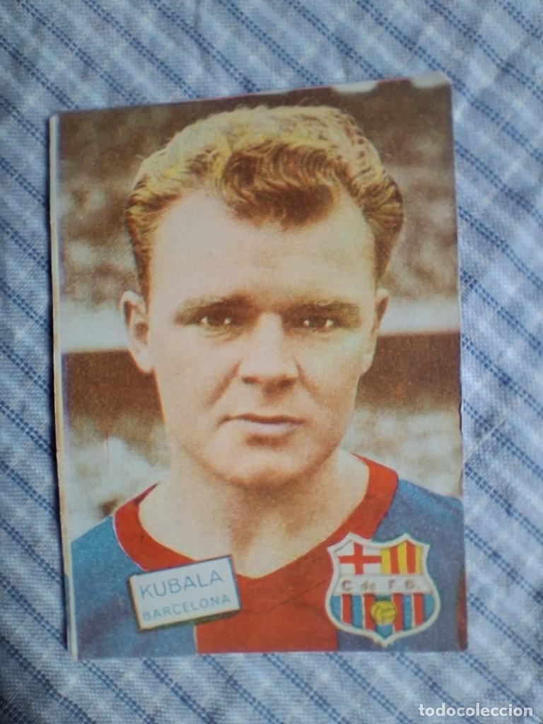 Football Stickers: Cromo Liga 1961 1962 Fher Disgra. Kubala. Barcelona. Sin pegar. Estado ver imagen
