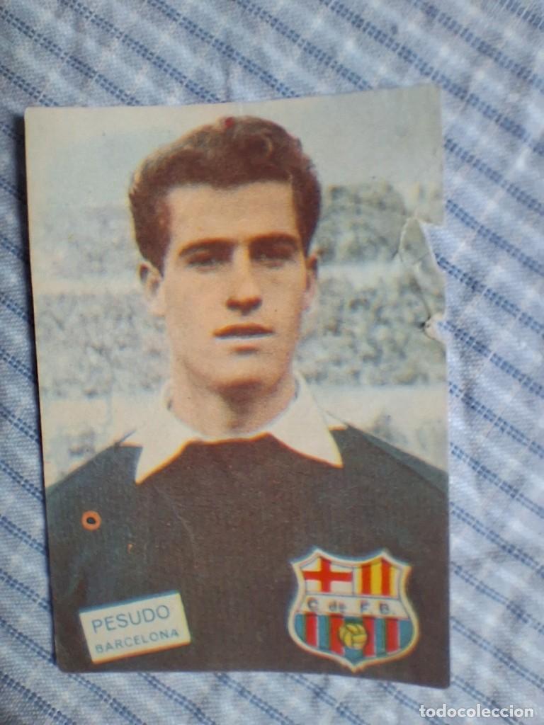 Cromos de f&uacute;tbol: Cromo Liga 1961 1962 Fher Disgra. Pesudo. Barcelona. Sin pegar. Estado ver im&aacute;genes