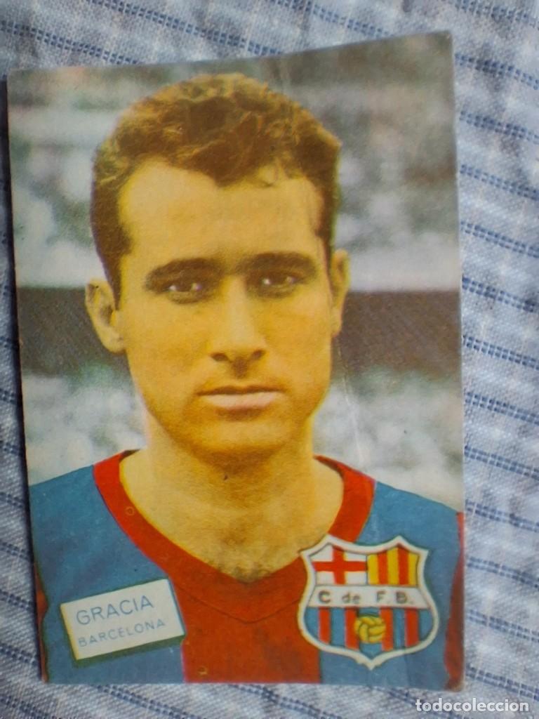 Cromos de f&uacute;tbol: Cromo Liga 1961 1962 Fher Disgra. Gracia. Barcelona. Sin pegar. Estado ver im&aacute;genes