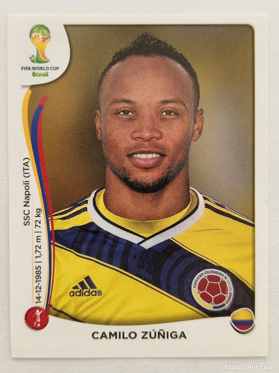 Cromos de f&uacute;tbol: #191 CAMILO ZU&Ntilde;IGA (COLOMBIA) MUNDIAL BRASIL 2014 PANINI