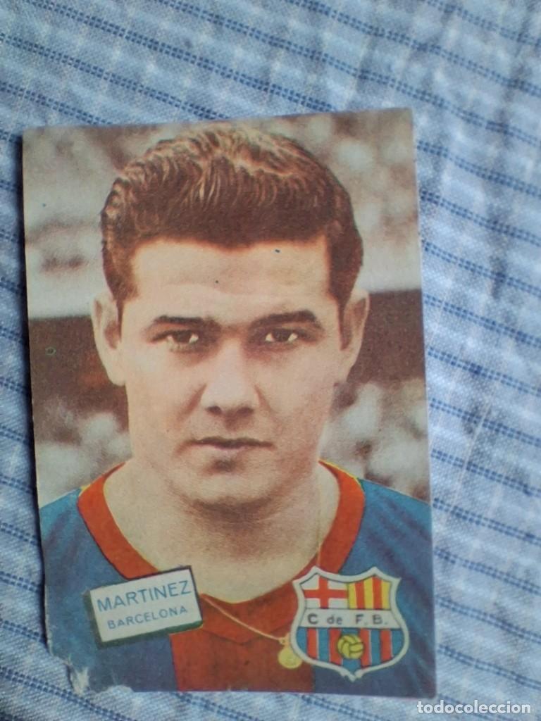 Cromos de f&uacute;tbol: Cromo Liga 1961 1962 Fher Disgra. Mart&iacute;nez. Barcelona. Sin pegar. Estado ver imagen.