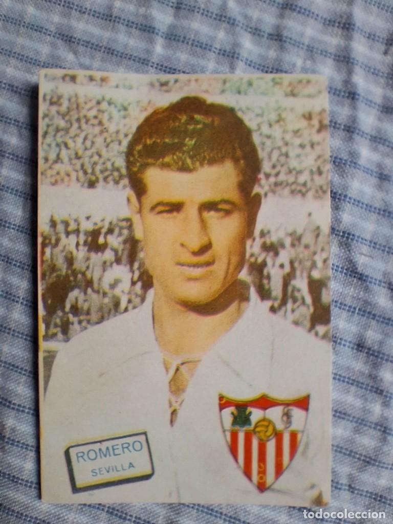 Cromos de f&uacute;tbol: Cromo Liga 1961 1962 Fher Disgra. Romero. Sevilla. Sin pegar. Estado ver imagen