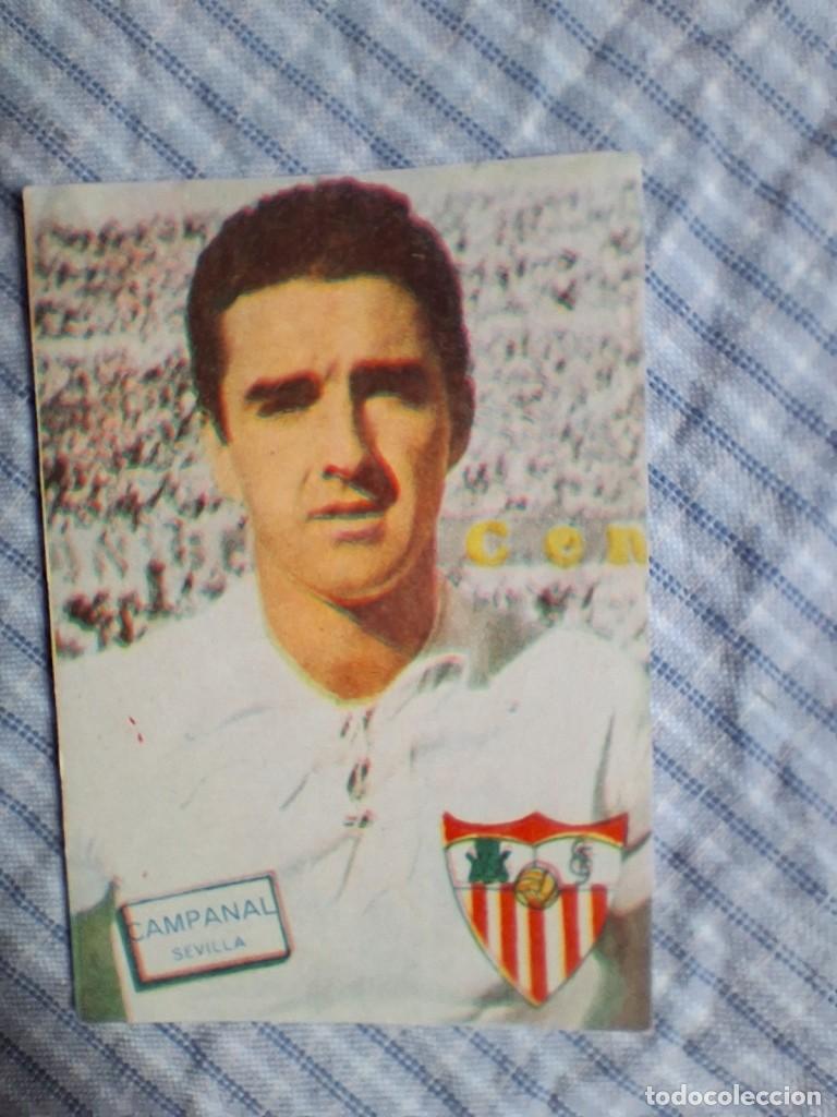 Cromos de f&uacute;tbol: Cromo Liga 1961 1962 Fher Disgra. Campanal. Sevilla. Sin pegar. Estado ver imagen