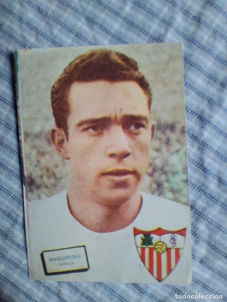 Cromos de f&uacute;tbol: Cromo Liga 1961 1962 Fher Disgra. Maguregui. Sevilla. Sin pegar. Estado ver imagen