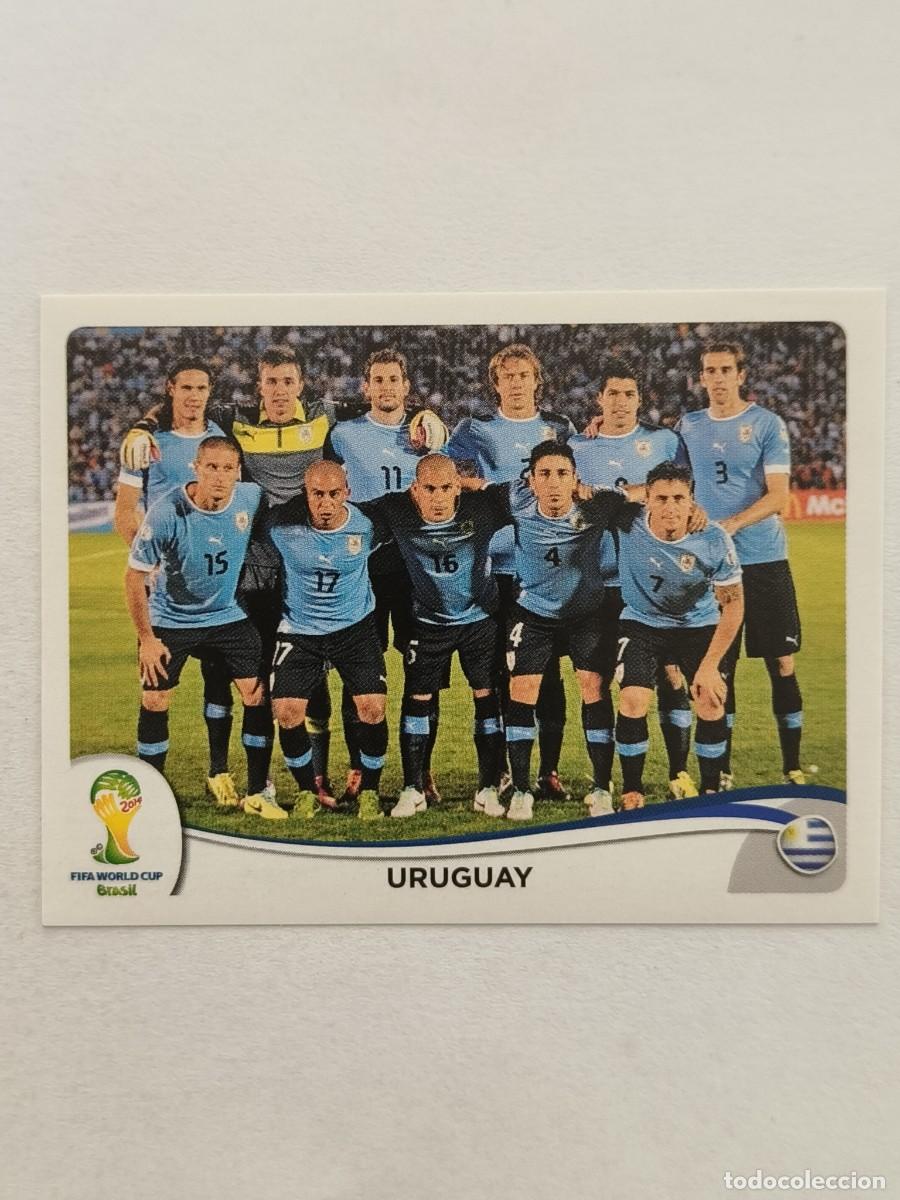 Cromos de f&uacute;tbol: #261 ALINEACION (URUGUAY) MUNDIAL BRASIL 2014 PANINI