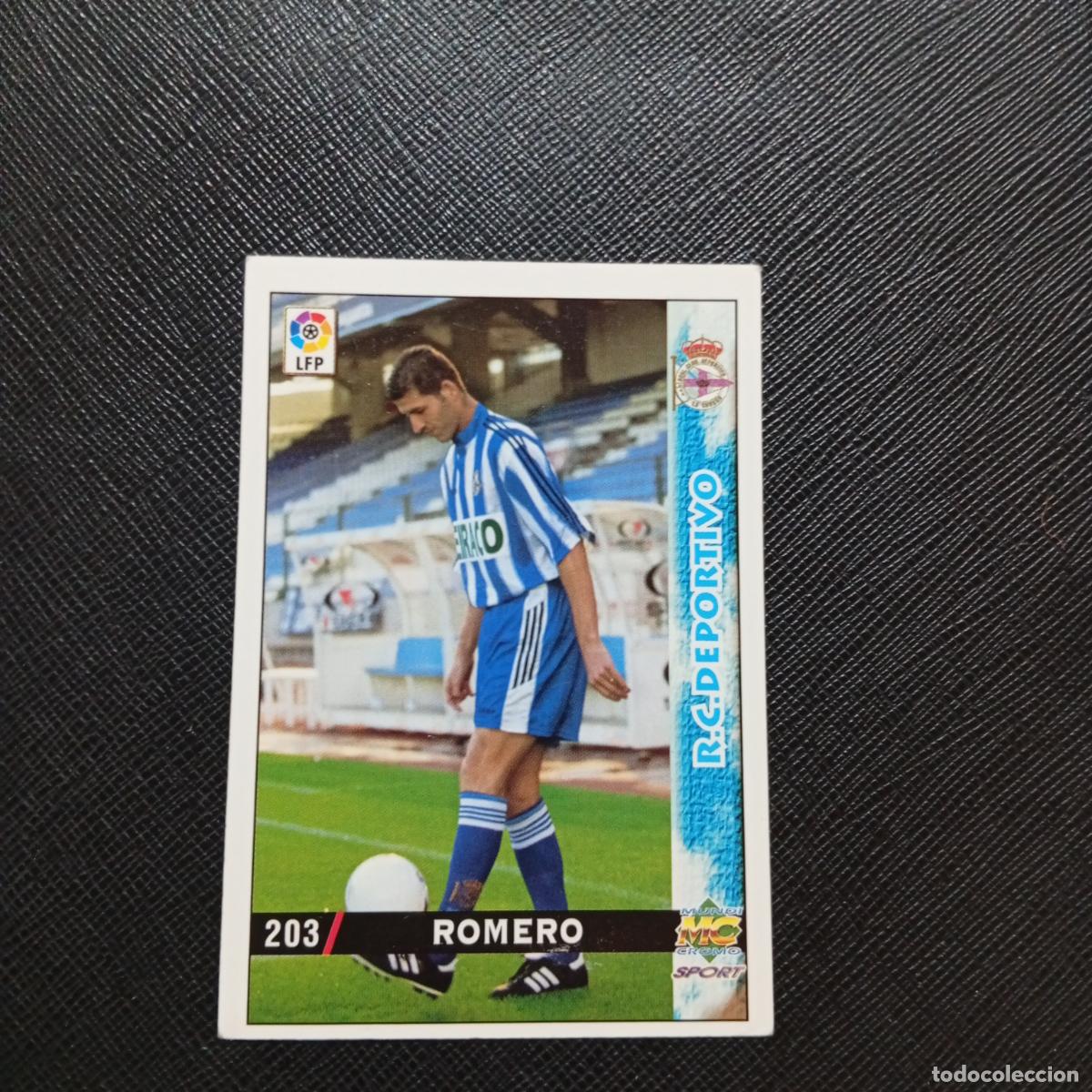 Fu&szlig;ball-Sticker: 203 ROMERO DEPORTIVO MUNDICROMO 1998 1999 CROMO FUTBOL LIGA 98 99 - A218 PG25