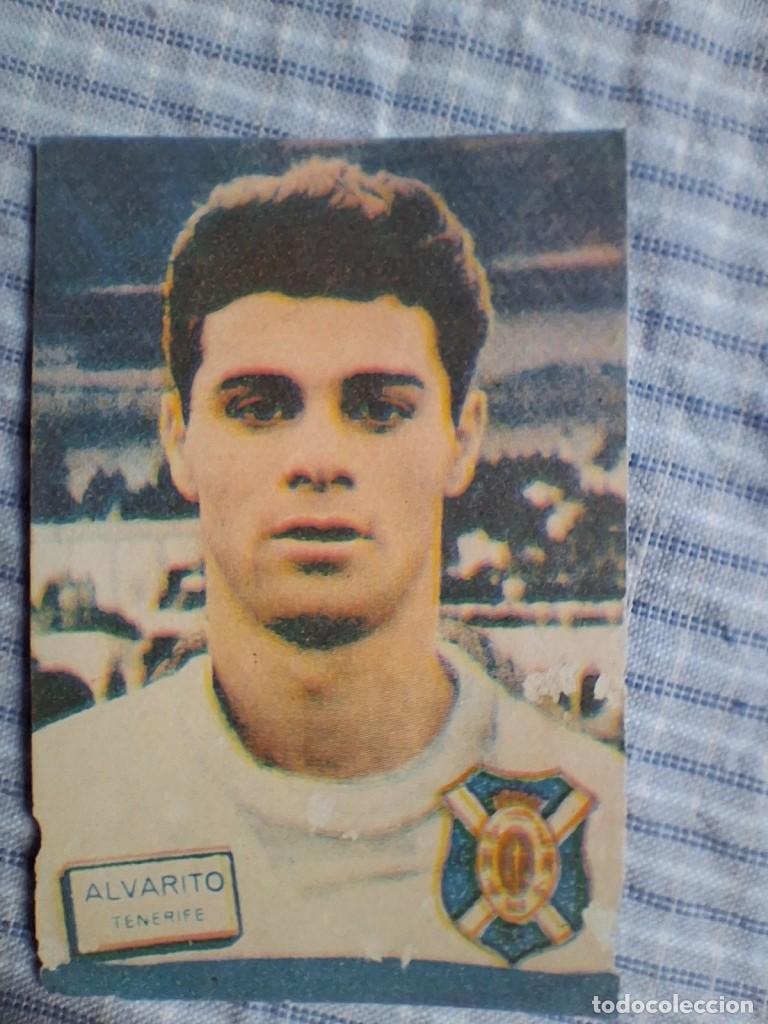 Fu&szlig;ball-Sticker: Cromo Liga 1961 1962 Fher Disgra. Alvarito. Tenerife. Estado ver imagen.Sin pegar.