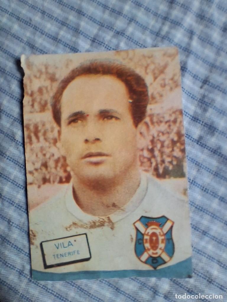 Cromos de f&uacute;tbol: Cromo Liga 1961 1962 Fher Disgra. Vila. Tenerife. Sin pegar. Estado ver imagen.