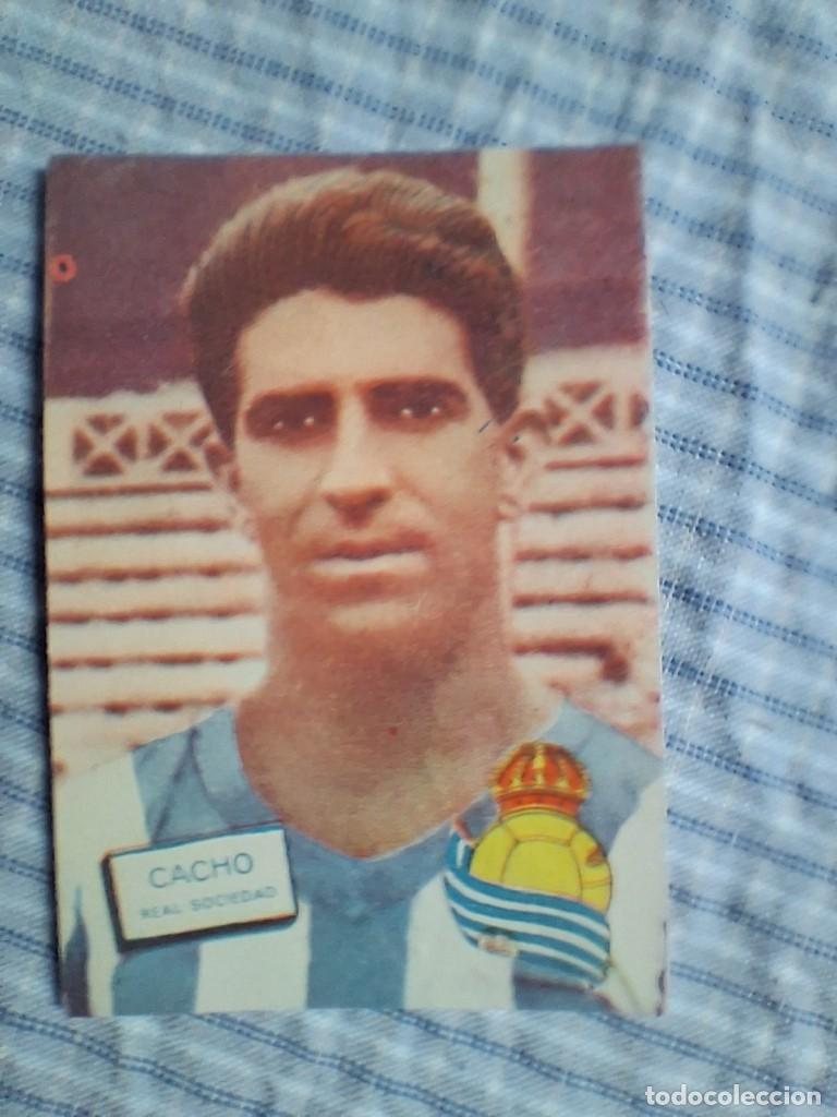 Cromos de f&uacute;tbol: Cromo Liga 1961 1962 Fher Disgra. Cacho. Real Sociedad. Sin pegar. Estado ver imagen.